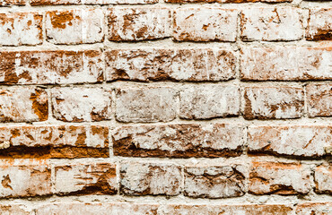 cypress wall texture pattern red cypress blocks, close-up, old dilapidated wall.