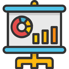 
Bar Graph Vector Icon
