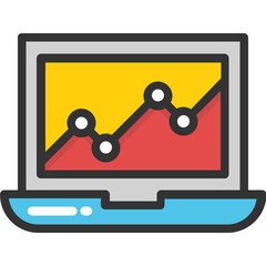 
Bar Graph Vector Icon
