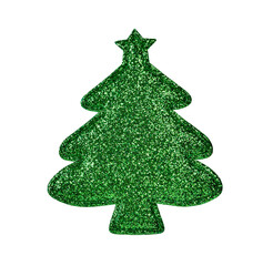 Christmas tree for decoration  on white background.