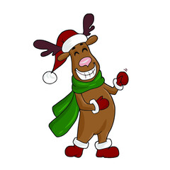 Funny funny deer.Vector children's design