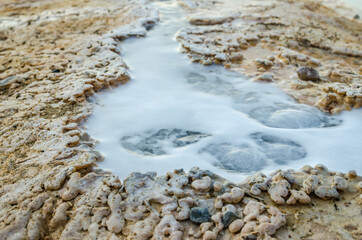 Volcanic rocks on the Greek island of Evia 