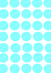 seamless pattern with circles white background