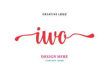 IWO lettering logo is simple, easy to understand and authoritative