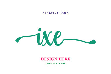 IXE lettering logo is simple, easy to understand and authoritative