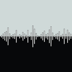 Vector Illustration .Technology .Music sound wave . Equalizer Logo . Design element . Abstract Geometric shape . 