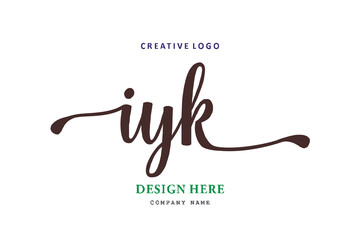 IYK lettering logo is simple, easy to understand and authoritative
