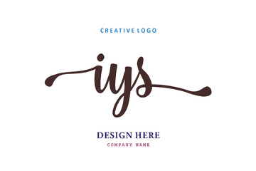 IYS lettering logo is simple, easy to understand and authoritative