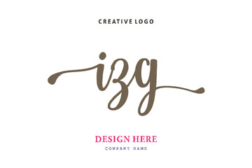 IZG lettering logo is simple, easy to understand and authoritative