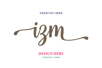 IZM lettering logo is simple, easy to understand and authoritative
