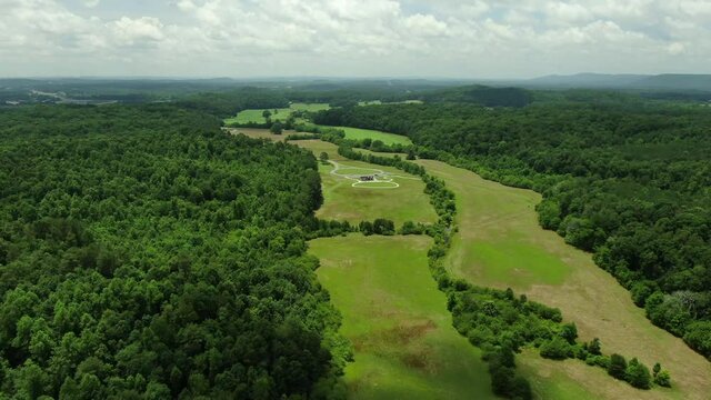 Civil War battle field in Resaca, Georgia
