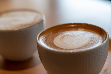 カフェのカフェラテ