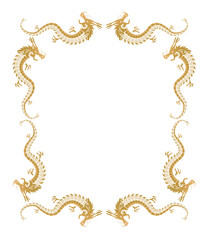 中華　フレーム　飾り枠　龍