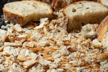 Homemade organic bread crumbs