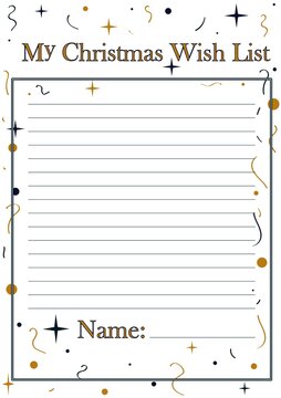 My Christmas Wish List for print