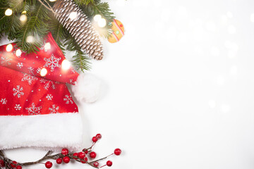 Gingerbread cookies in Christmas setting. Magic holiday background.