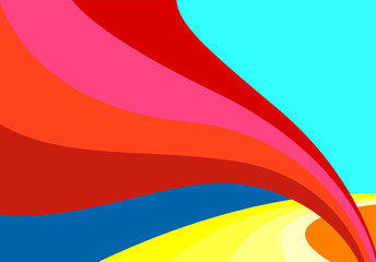 abstract background colorful vector draw