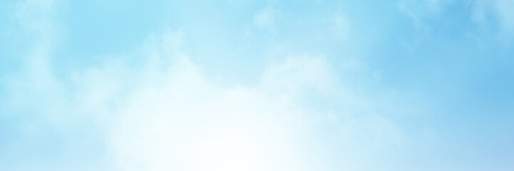 Blue Sky with white cloud and clear abstract. Beautiful air sunlight with clound scape colorful. Blackdrop for wallpaper backdrop background.
