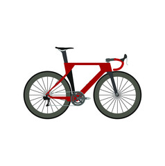 Fototapeta premium road racing bike on white background