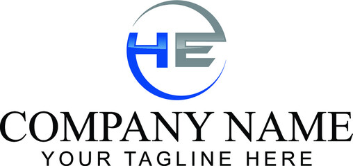 HE Letter logo