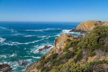 Atlantic rocky coast view