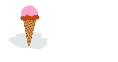 Vector ice cream cone