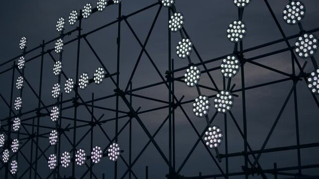 Medium shot of the art structure 