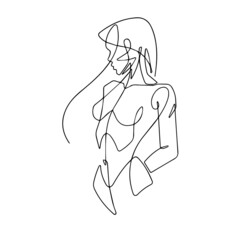 woman line art