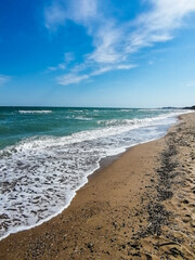 sea, beach, water, coast, ocean, rock, landscape, sky, nature, 