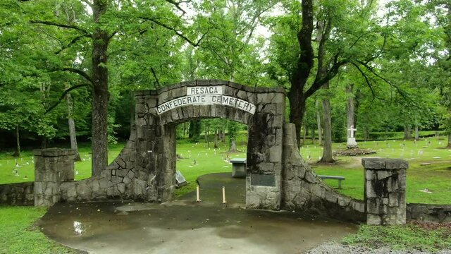 Resaca Confederate Cemetery burial for civil war soldiers killed at Battle of Resaca