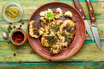 Appetizing cauliflower steak