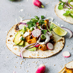 Fresh homemade chicken tacos recipe idea