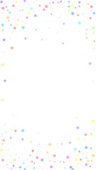 Festive divine confetti. Celebration stars. Colorf