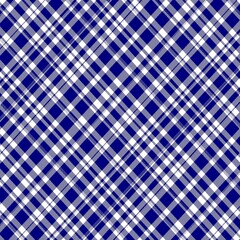 with blue background in Scottish style with diagonal cell direction for birthday, mother's Day, Christmas, new year scrapbook, greeting cards, gift wrapping, surface texture.