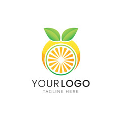 Colorful abstract gradient logo template vector