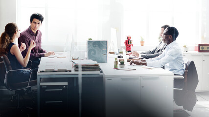 Business people working in the office