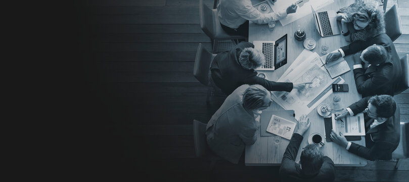 Diverse businesspeople having a meeting