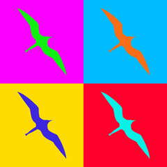 Fregattvogel und Popart