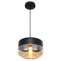 Chandelier in vintage style isolated on white background