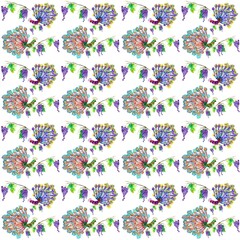 pattern set of peacocks on a branch of grapes, Folk pattern birds, flowers, leaf and grape branches in vintage style,isolated on white background. 