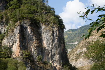 Lake among the mountains