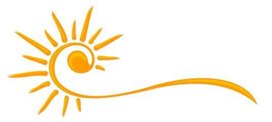 Symbol of the bright summer sun.
