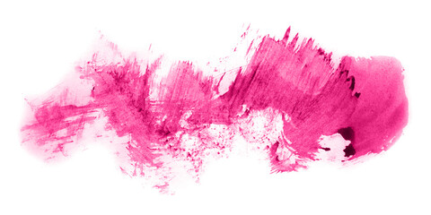 Abstract watercolor background hand-drawn on paper. Volumetric smoke elements. Pink color. For design, web, card, text, decoration, surfaces.