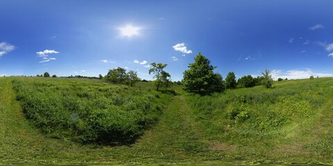 Spring Countryside Green HDRI Panorama