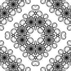 Design seamless decorative lacy pattern