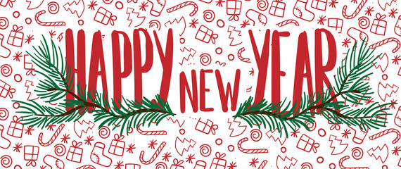 new year and holidays text with background