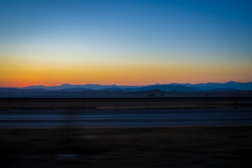 Journey at sunset Adiyaman Hatay road (Turkish) 14.11.2020