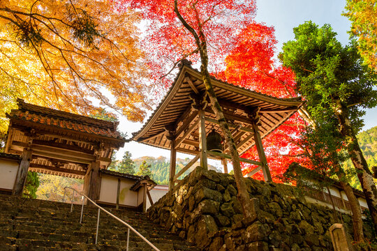 Bell Tower Of Choan-ji Temple In Fukuchiyama City, Kyoto, Japan