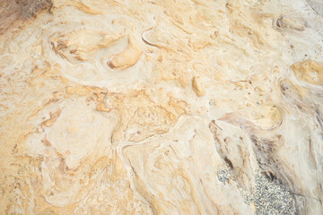 Sand and rock texture on the beach