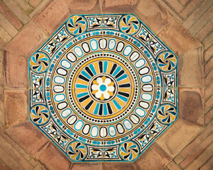 Ceramic tiles design vintage